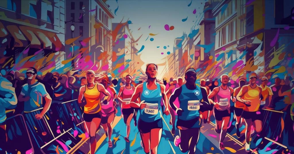 Runners in a community road race, on the value of supporting your community as a real estate agent