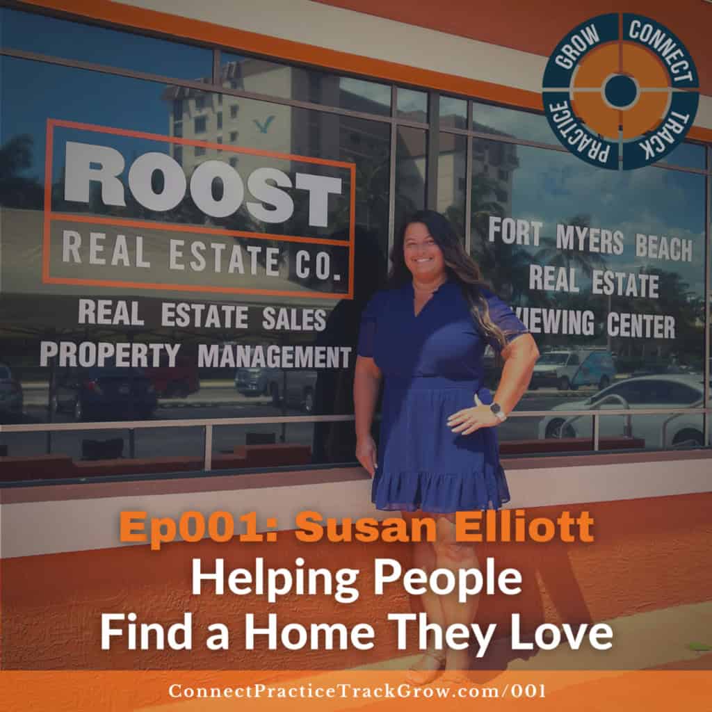 Susan Elliott outside the ROOST Real Estate Co. Fort Myers Beach office, on helping people find a home they love