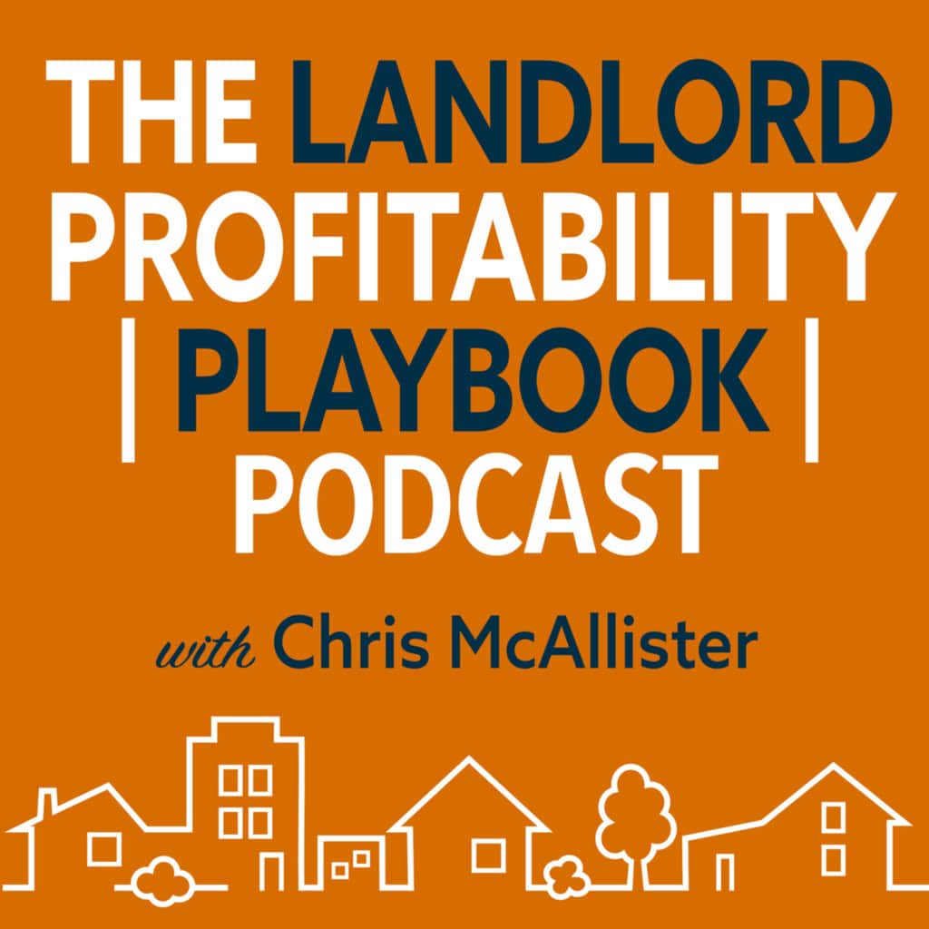 The Landlord Profitability Playbook podcast logo, for guests joining Chris McAllister on the show