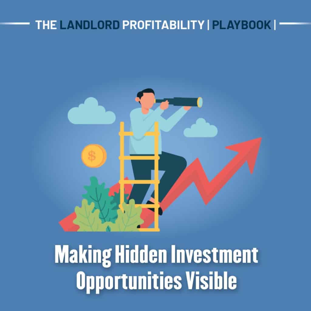 An investor on a ladder scanning the horizon, on making hidden real estate investment opportunities visible