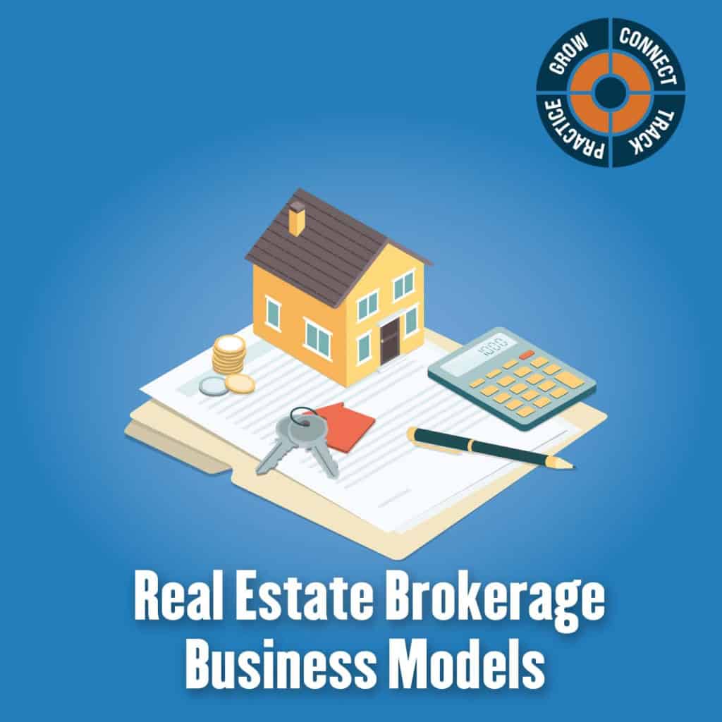 A house on paperwork with keys and a calculator, for comparing real estate brokerage business models
